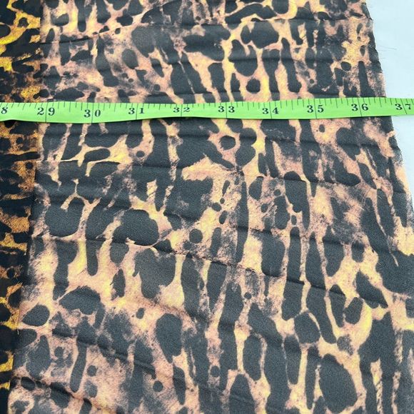 AllSaints Cora Ambient Skirt Midi Size 6 Animal Print Pleated High-Low Sheer - Picture 11 of 15